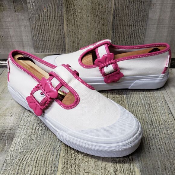 Vans x Barbie™ Style 93 DX Mary Jane Skate Shoe - White Womens 8 Excellent Cond. - Picture 2 of 12